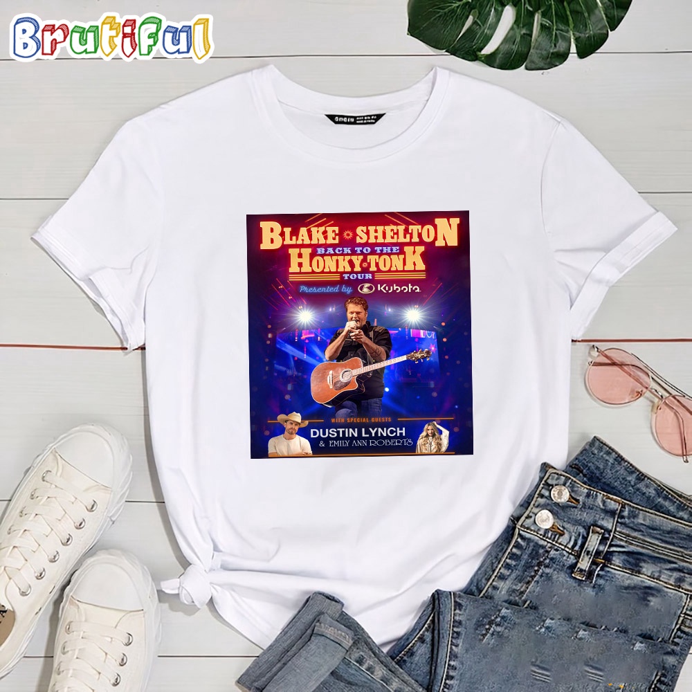 Blake Shelton Back To The Honky Tonk Tour 2024 T Shirt