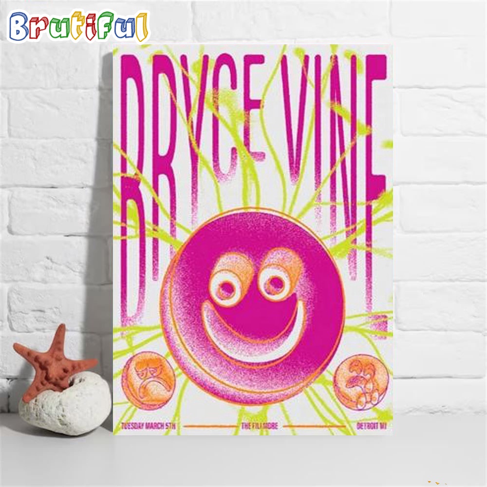 Bryce Vine March 5 2024 The Fillmore Detroit Mi Poster Canvas
