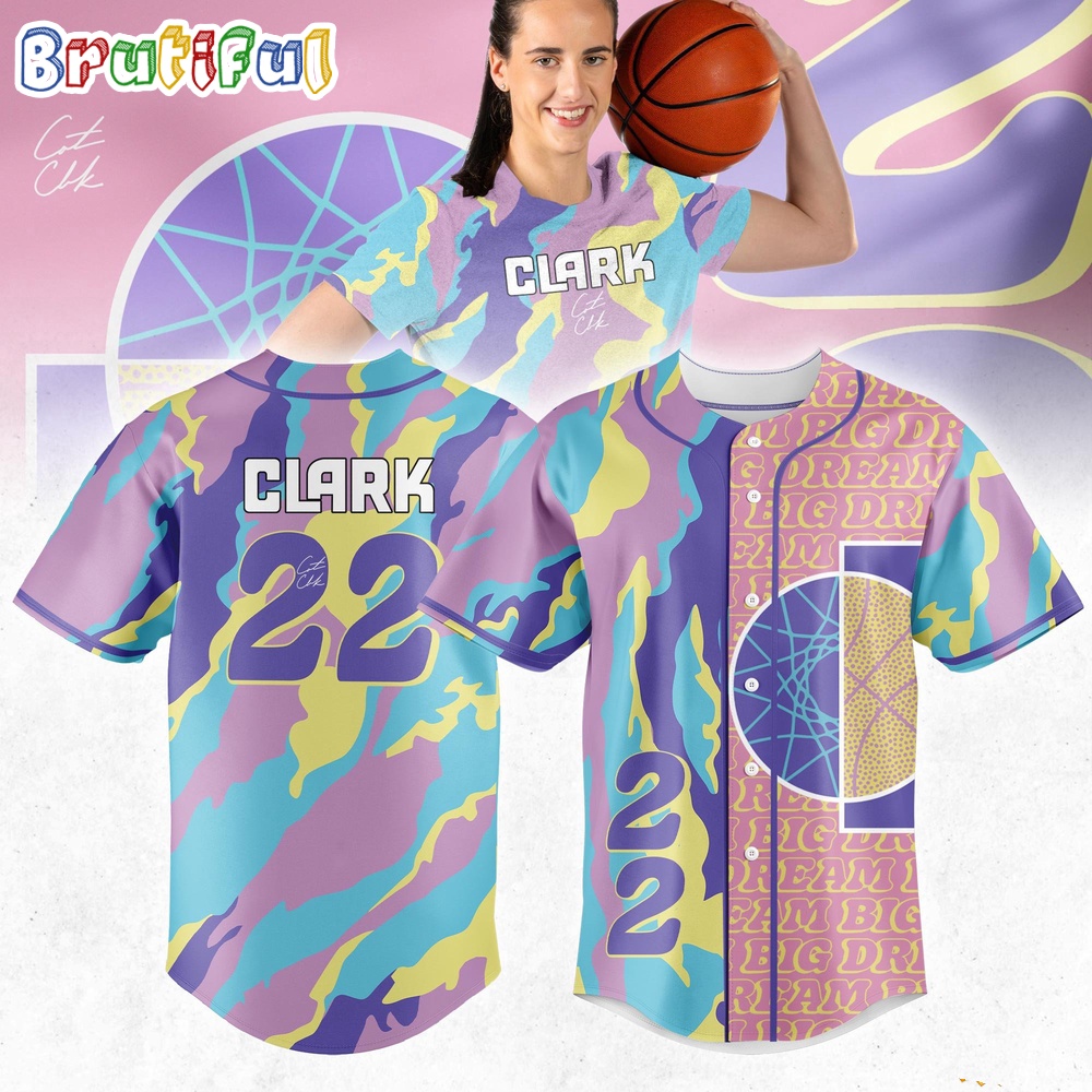 Caitlin Clark's Baseball Jersey Dream Big Jersey