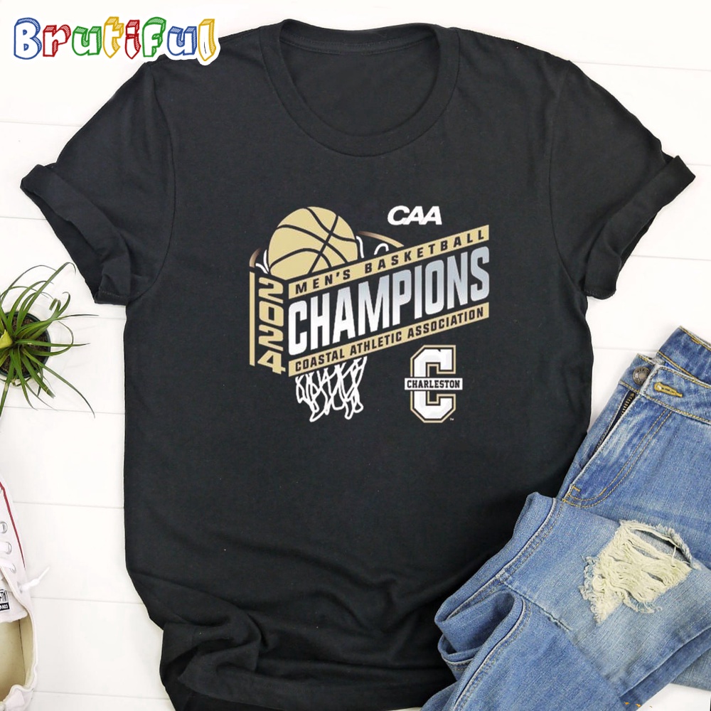 Charleston Cougars 2024 Men's Basketball Conference Tournament Champions T Shirt