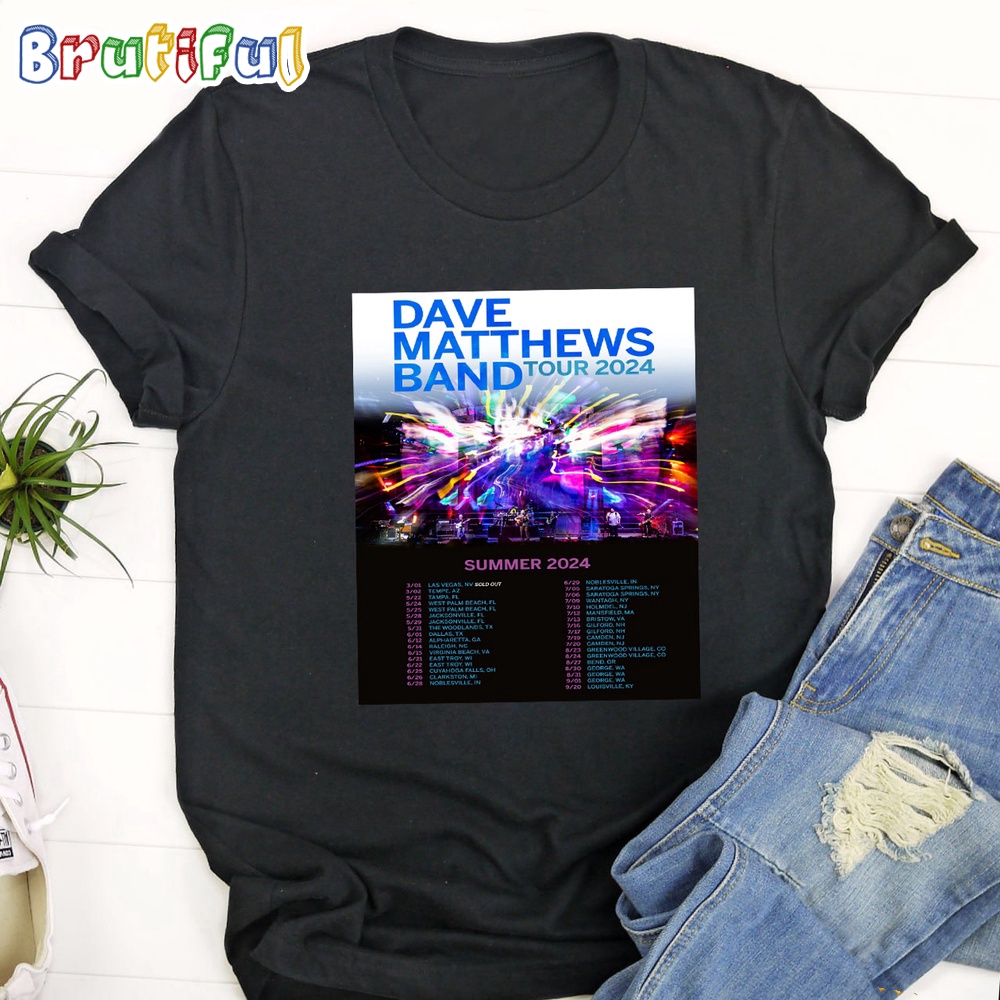 Dave Matthews Summer Tour 2024 Performance Schedule T Shirt