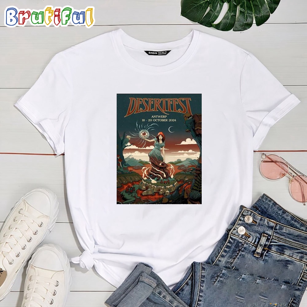Desertfest Antwerp Belgium Tour 2024 T Shirt