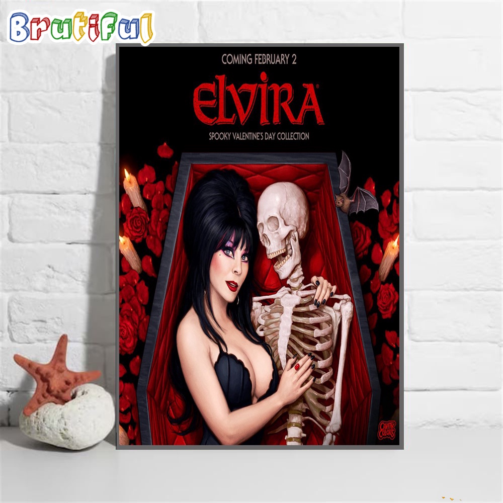 Elvira Love You To Death 2024 Wall Art Poster Canvas
