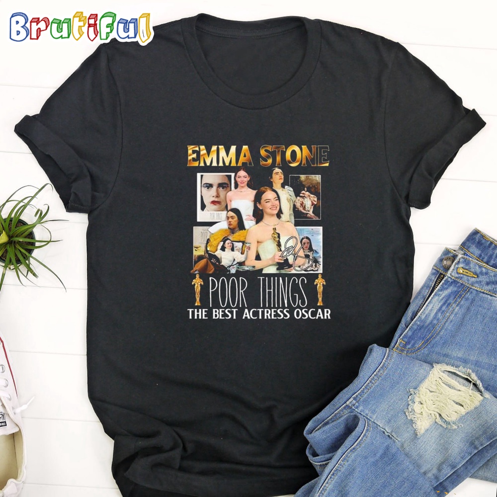 Emma Stone Poor Things The Best Actress Oscar T Shirt