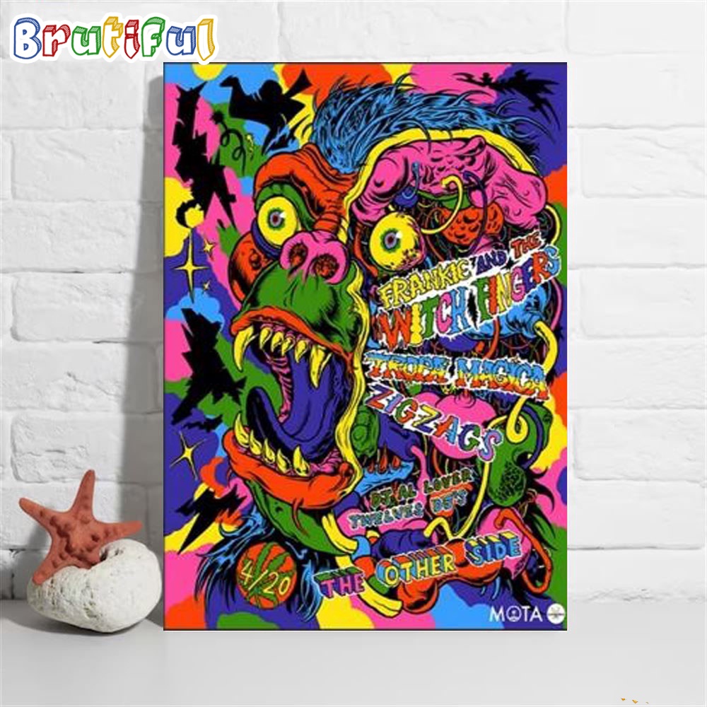 Frankie And The Witch Fingers 2024 The Other Side In Los Angeles Ca Poster Canvas