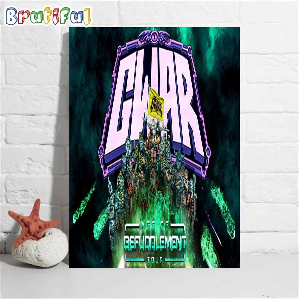 Gwar Age Of Befuddlement Tour 2024 Poster Canvas