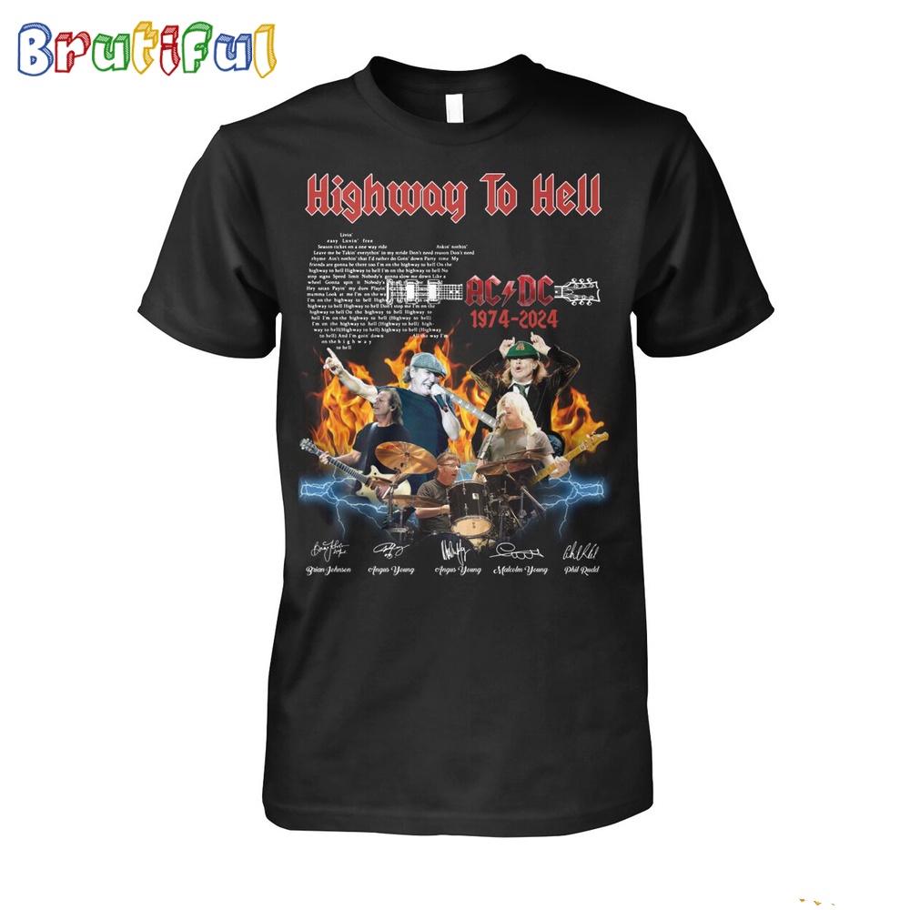 Highway To Hell ACDC 1974 2024 World Tour ACDC PWR Up Tour 2024 Shirt