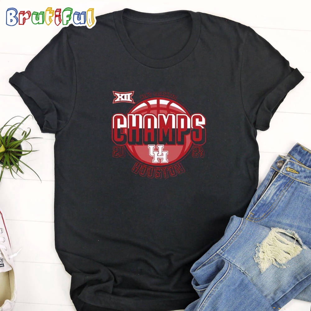 Houston Cougars 2024 Big 12 Men's Basketball Champions T Shirt