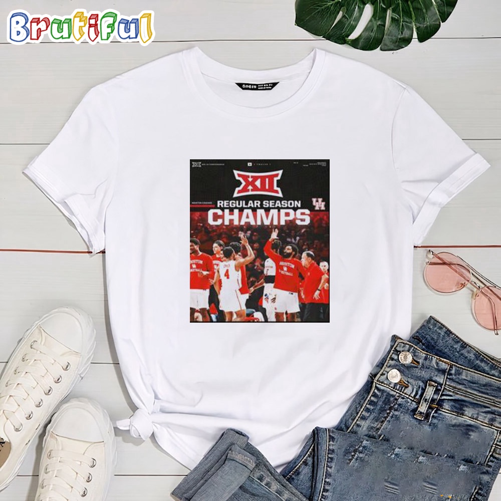 Houston Cougars Mens Basketball Are The 2023 24 Big 12 Season Champions T Shirt