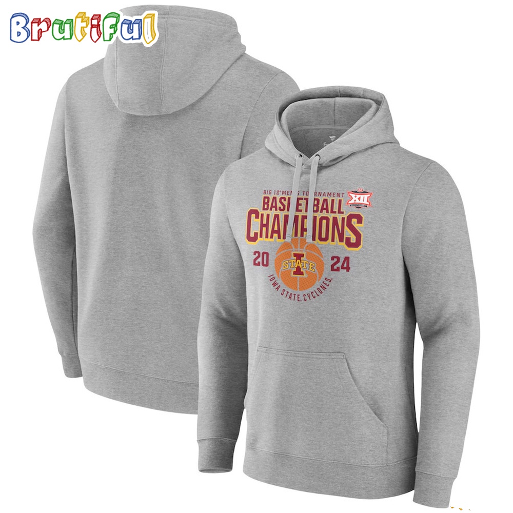 Iowa State Cyclones 2024 Big 12 Mens Basketball Conference Tournament Champions Hoodie