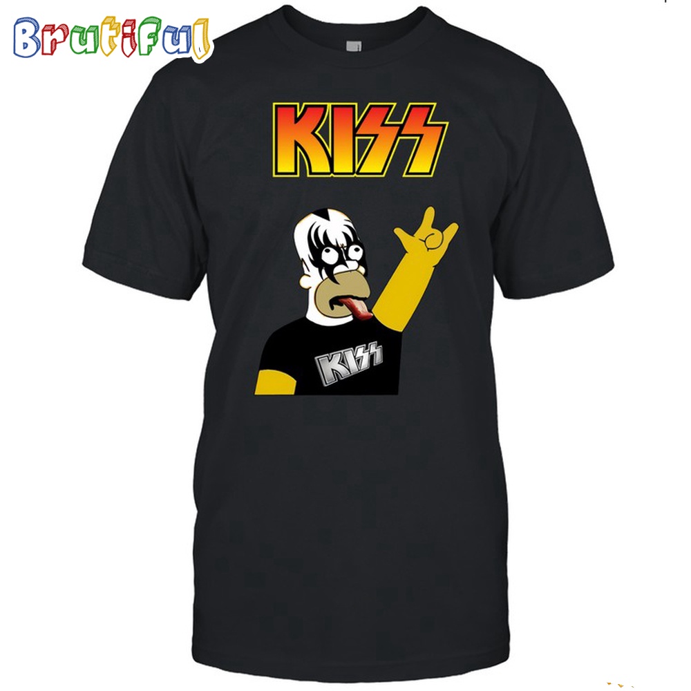 Kiss Band The Simpsons T Shirt