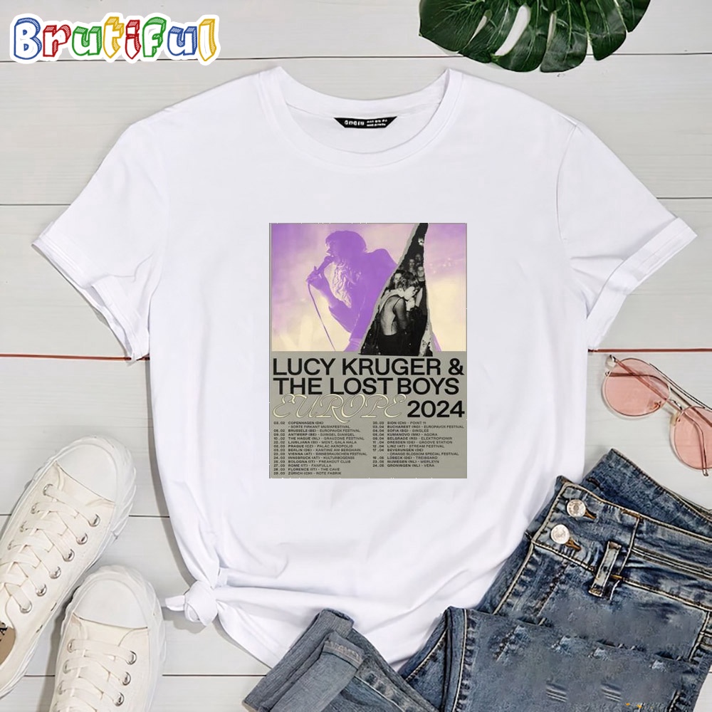 Lucy Kruger And The Lost Boys Europe Tour 2024 T Shirt