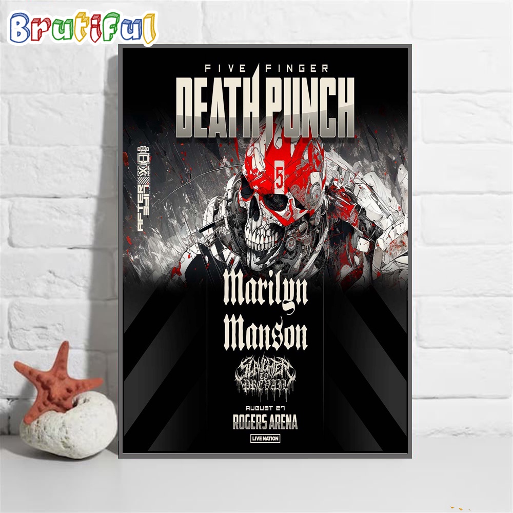 Marilyn Maison Will Embark On A Tour With Five Finger Death Punch Wall Art Poster Canvas