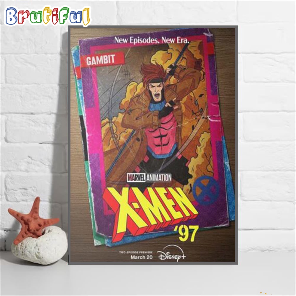 Marvel Animation X Men 97 Card Gambit New Episodes New Era March 20th Wall Art Poster Canvas