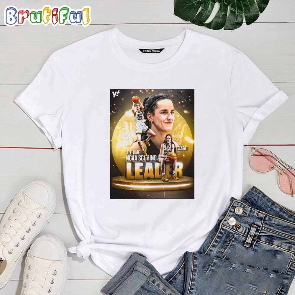 NCAA All time Leading Scorer Is Caitlin Clark 22 X Iowa Women's Basketball T Shirt
