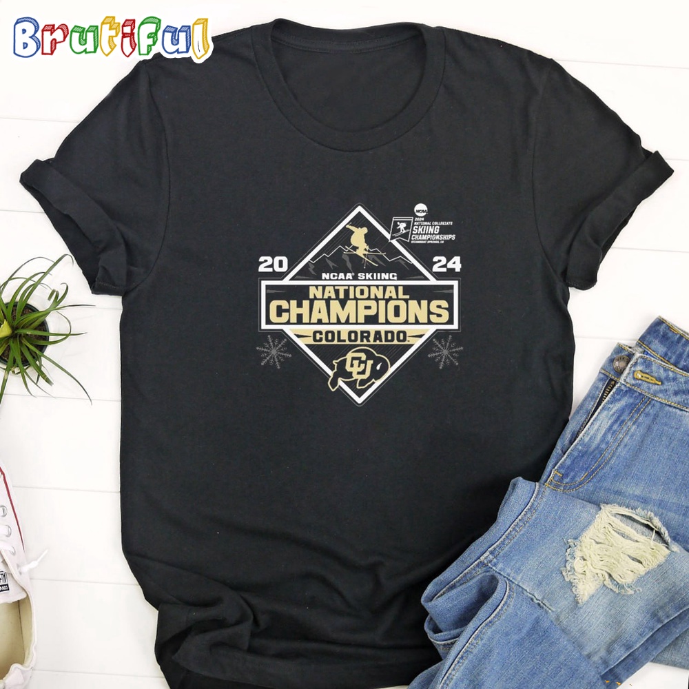 NCAA Colorado Buffaloes 2024 Skiing National Champions T Shirt
