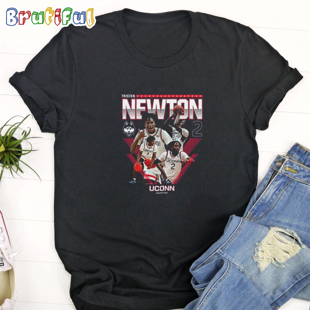 NCAA UConn Men's Basketball Tristen Newton Official 2023 2024 T Shirt