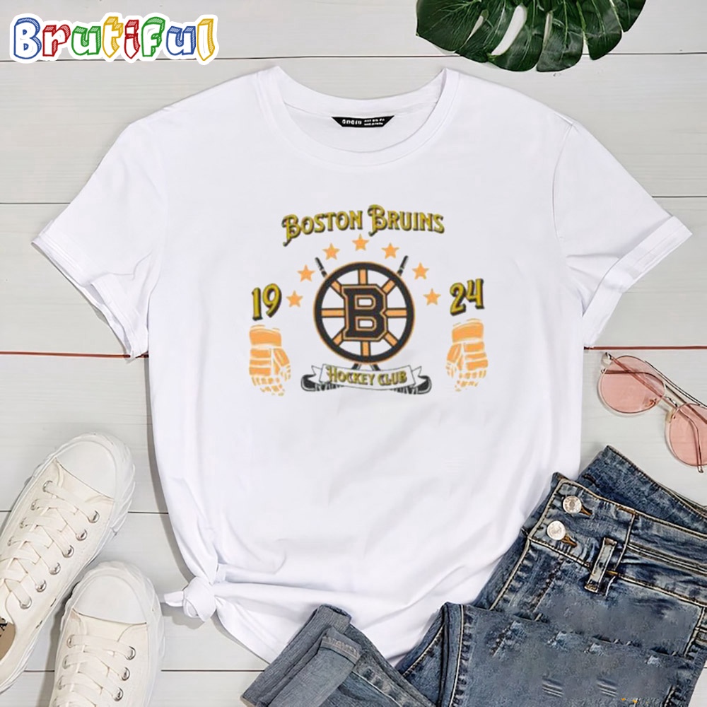 NHL Boston Bruins 2024 Logo Stars Tshirt
