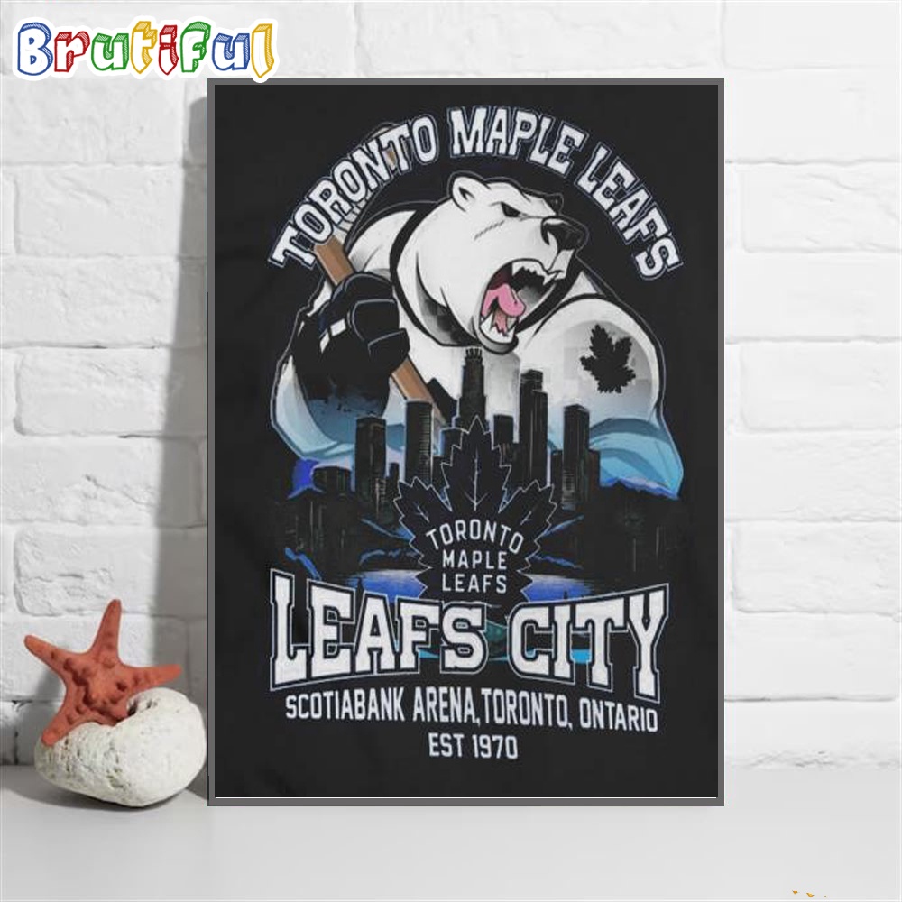NHL Toronto Maple Leafs Polar Bears Ice Hockey City EST 1970 Wall Art Poster Canvas