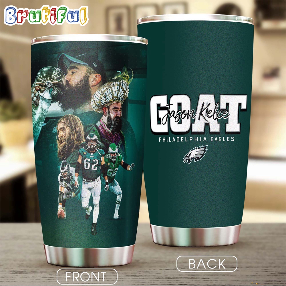 Philadelphia Eagles Goat Jason Kelce Tumbler 1 1