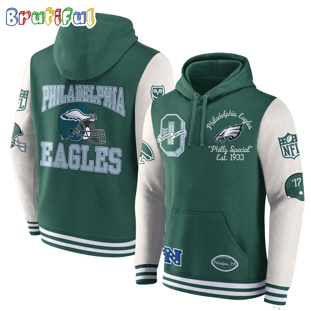 Philadelphia Eagles OVO Full Snap Shirt Own NFL Winter '23 Collection Hoodie 1