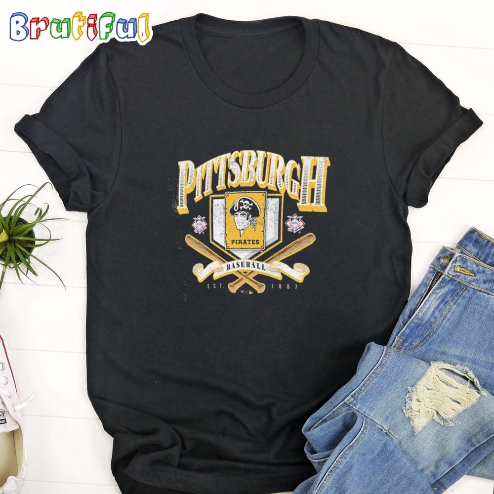 Pittsburgh Pirates Home Team Tri blend Baseball T Shirt