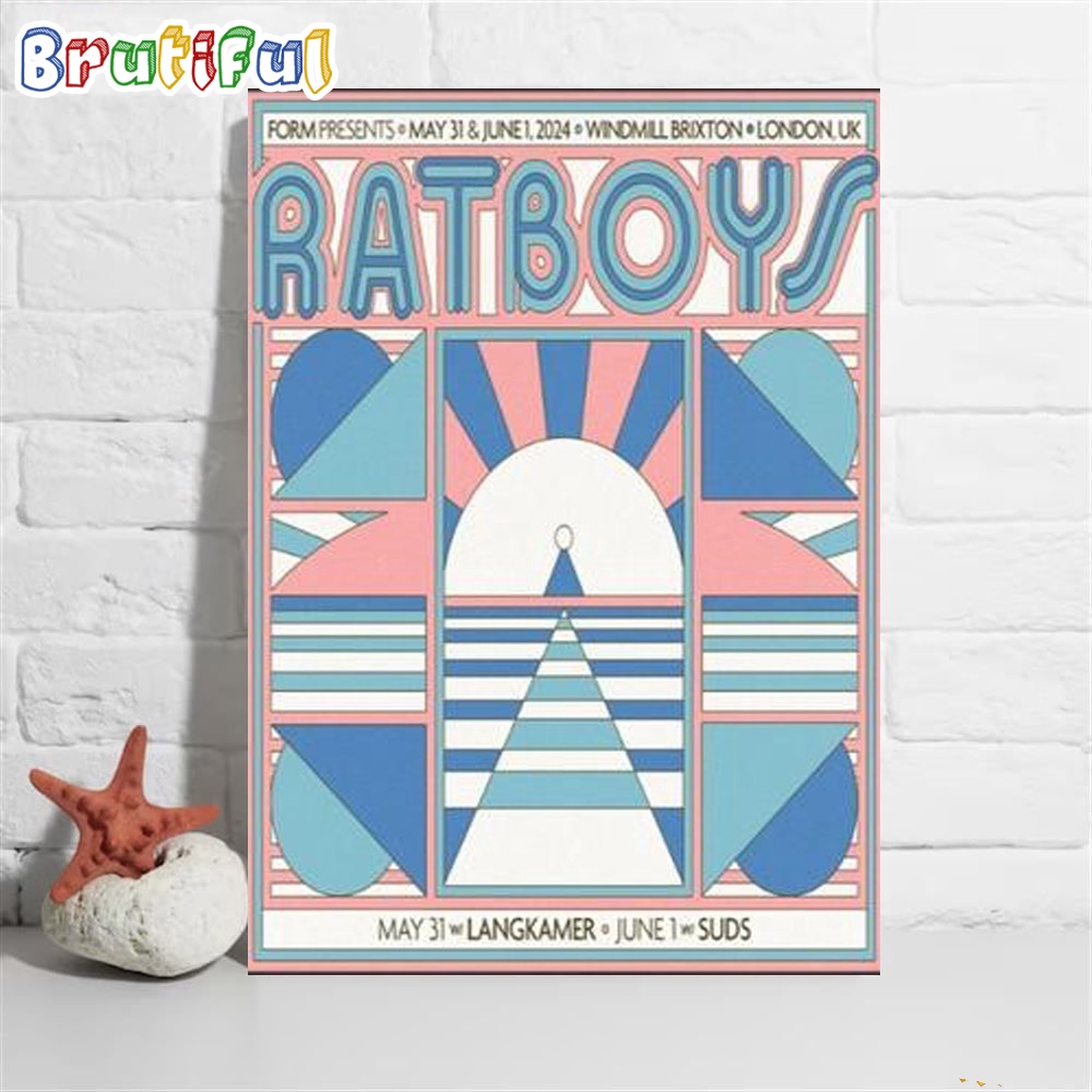 Ratboys Show London Uk May 31 June 1 2024 Tour Wall Art Poster Canvas