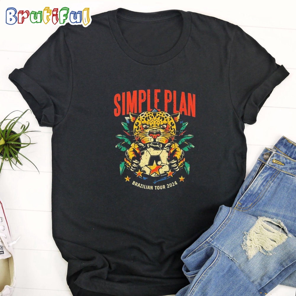 Simple Plan Brazilian Tour 2024 T Shirt