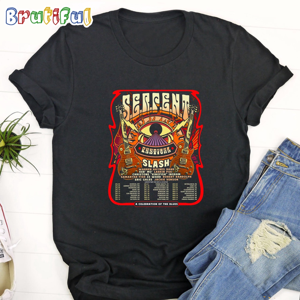 Slash Serpent Festival A Celebration Of The Blues 2024 T Shirt