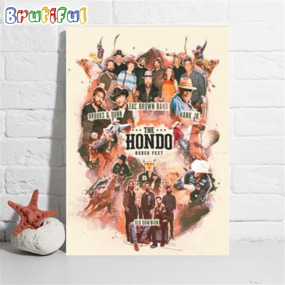 The Hondo Rodeo Fest Chase Field November 7 9 Phoenix Poster Canvas