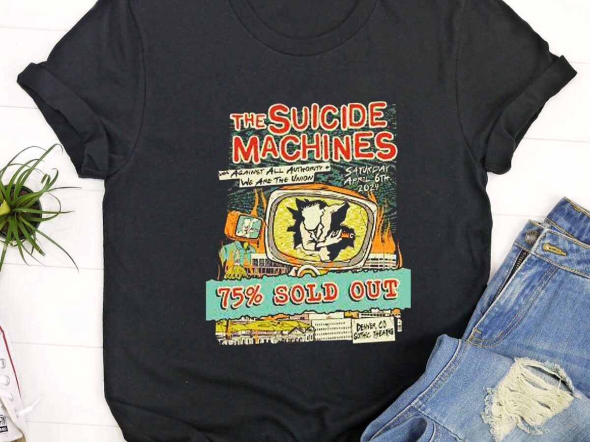 The Suicide Machines April 6th 2024 Gothic Theatre Denver Co T Shirt
