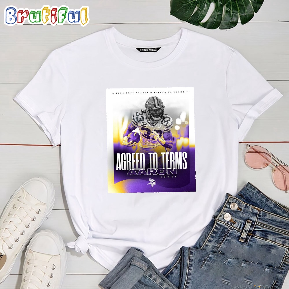 The Vikings Have Agreed To Terms With RB Aaron Jones T Shirt