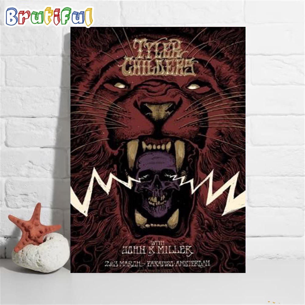 Tyler Childers Shows At Paradiso In Amsterdam Netherlands 2024 Poster Canvas