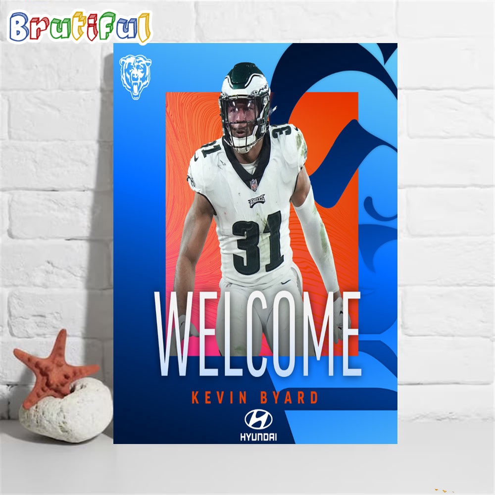 Welcome To Chicago Bears Kevin Byard Wall Art Poster Canvas