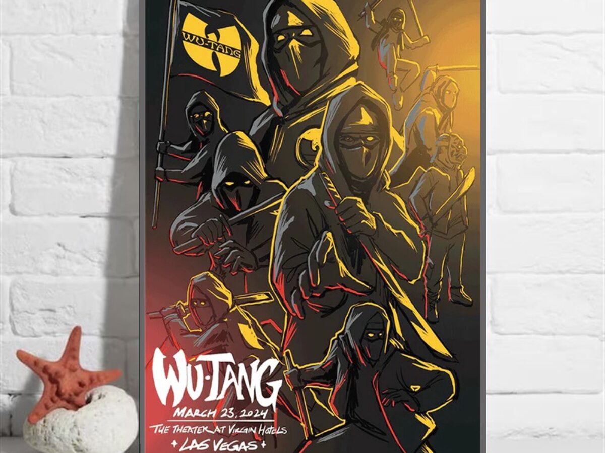 Wu-Tang Clan March 23 2024 Las Vegas Wall Art Poster Canvas