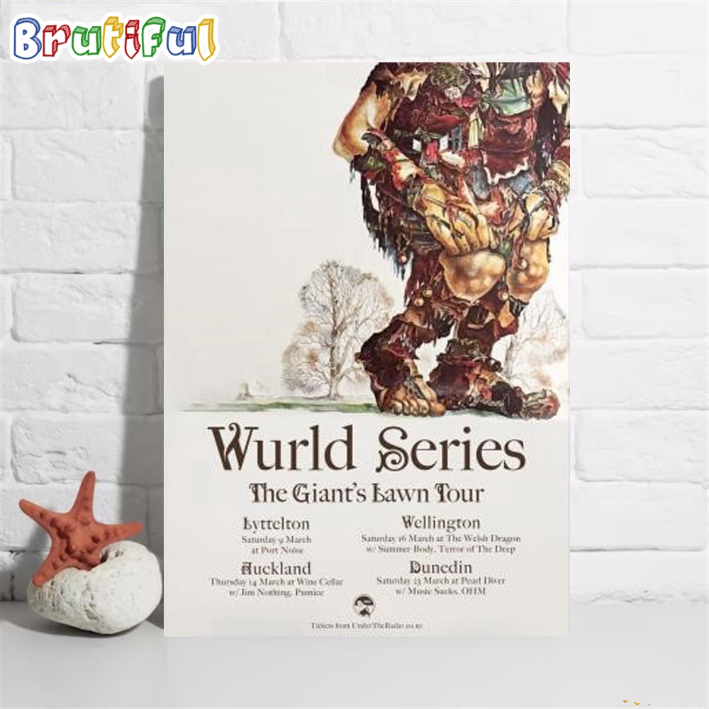 Wurld Series The Giant's Lawn Tour 2024 Wall Art Poster Canvas