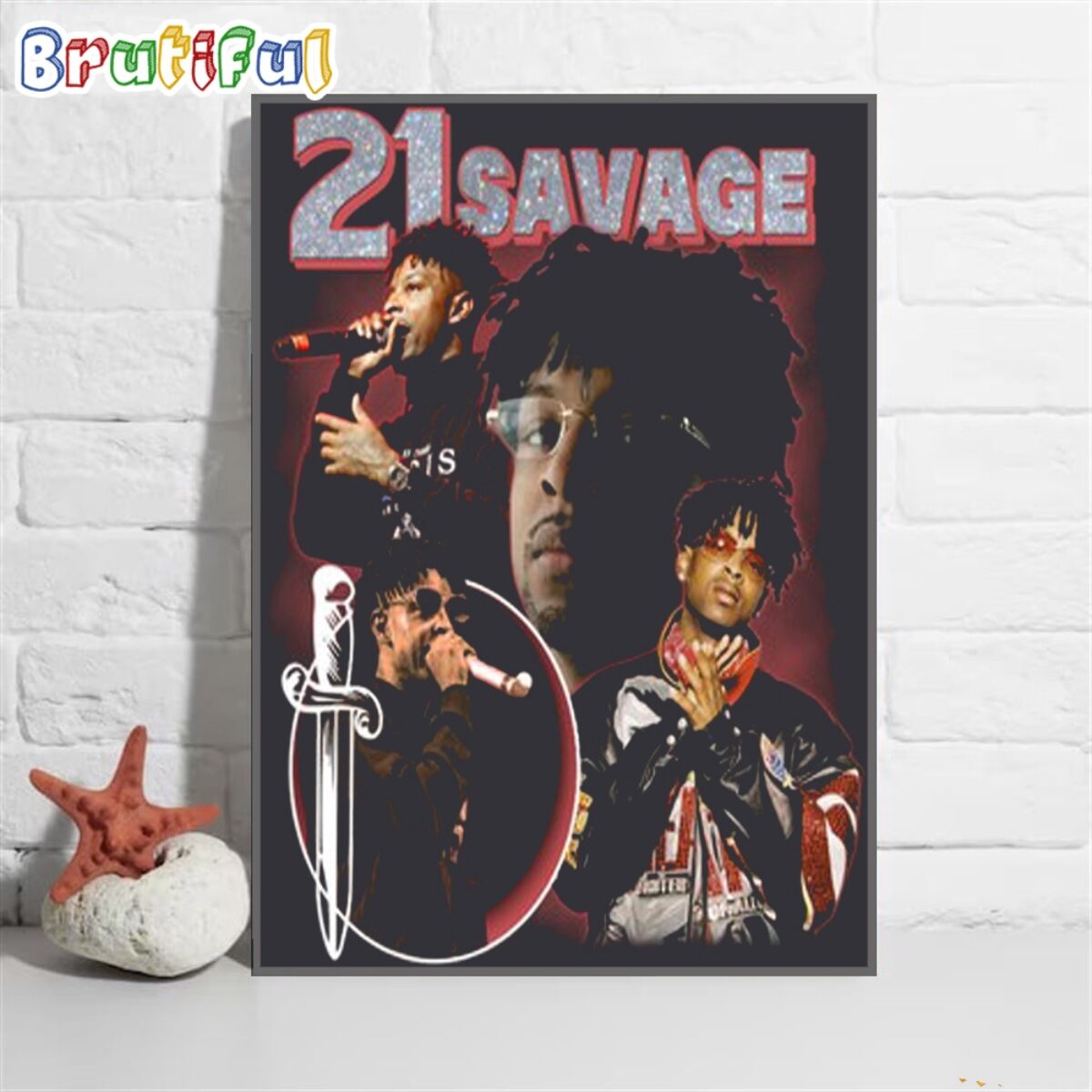 SKOLOCT アート 21 Savage 21-Savage-Tour-2024-Wall-Art-