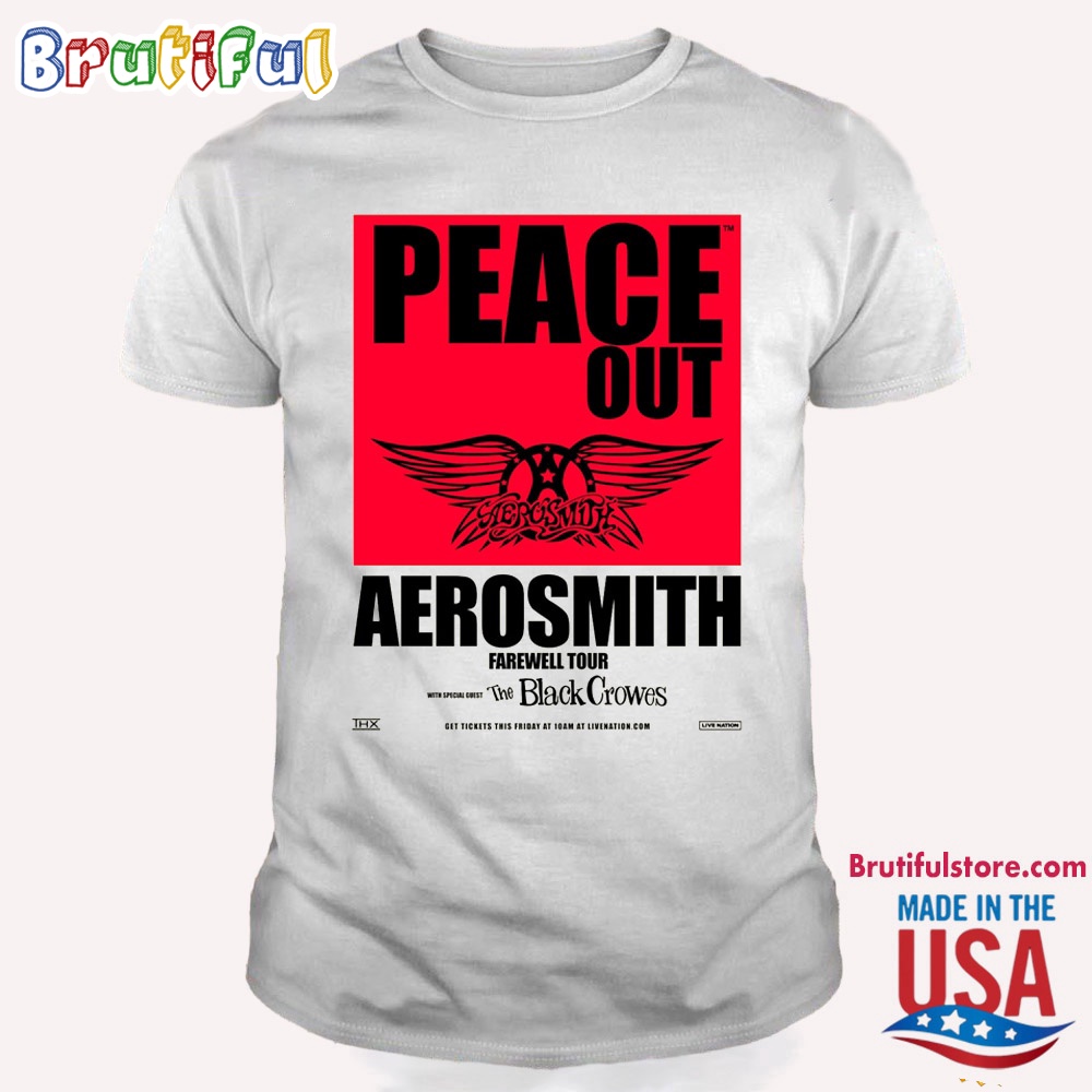 Aerosmith Peace Out Farewell Tour 2024 T Shirt