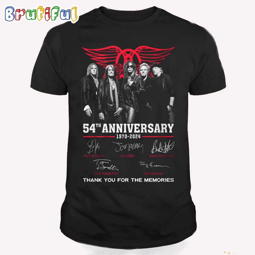 Aerosmith Peace Out Tour 50th Anniversary Thank You For The Memories T Shirt