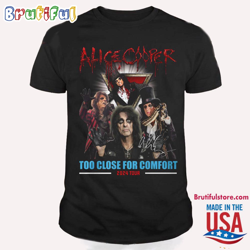 Alice Cooper Too Close For Comfort Tour 2024 T Shirt