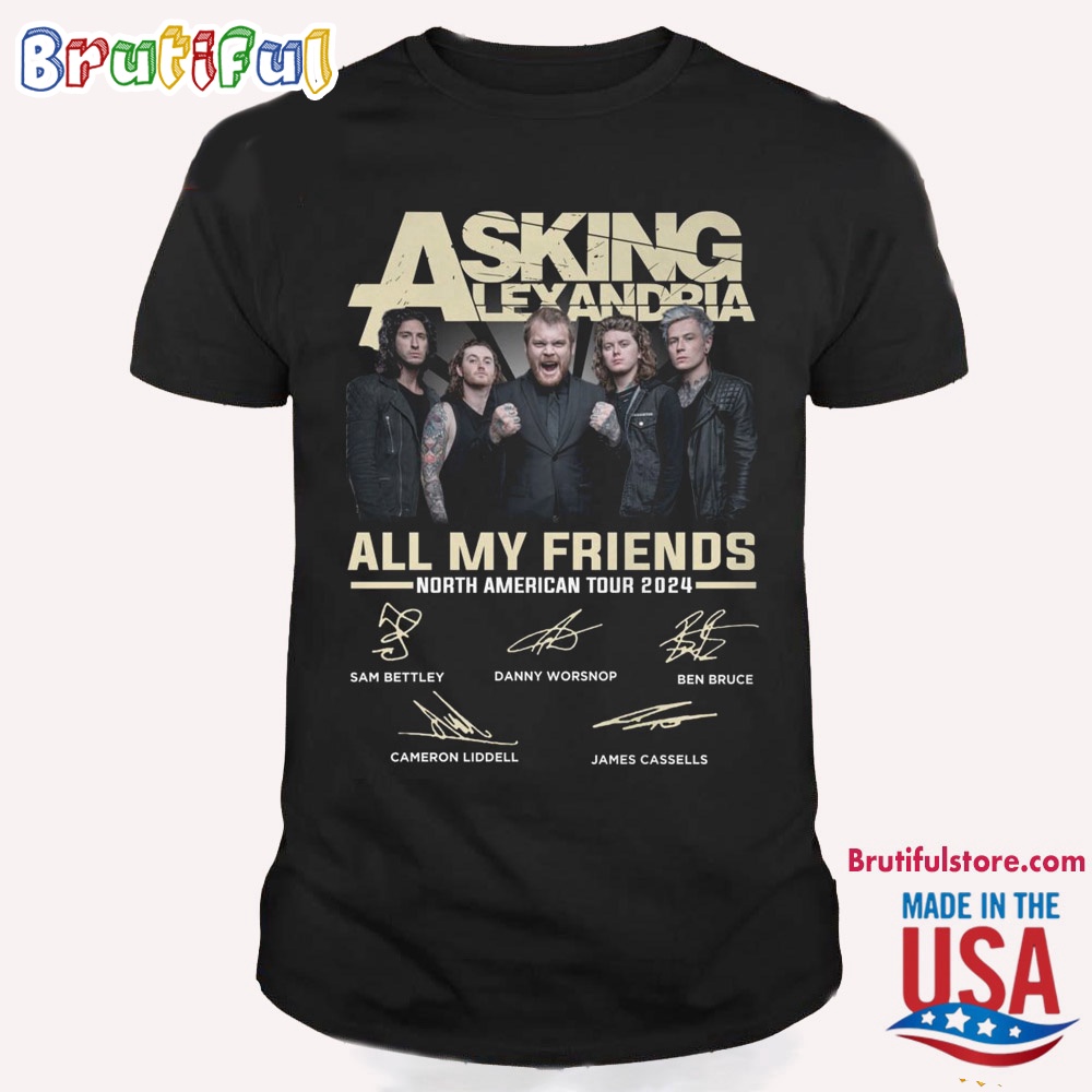 Asking Alexandria All My Friends North American Tour 2024 T Shirt