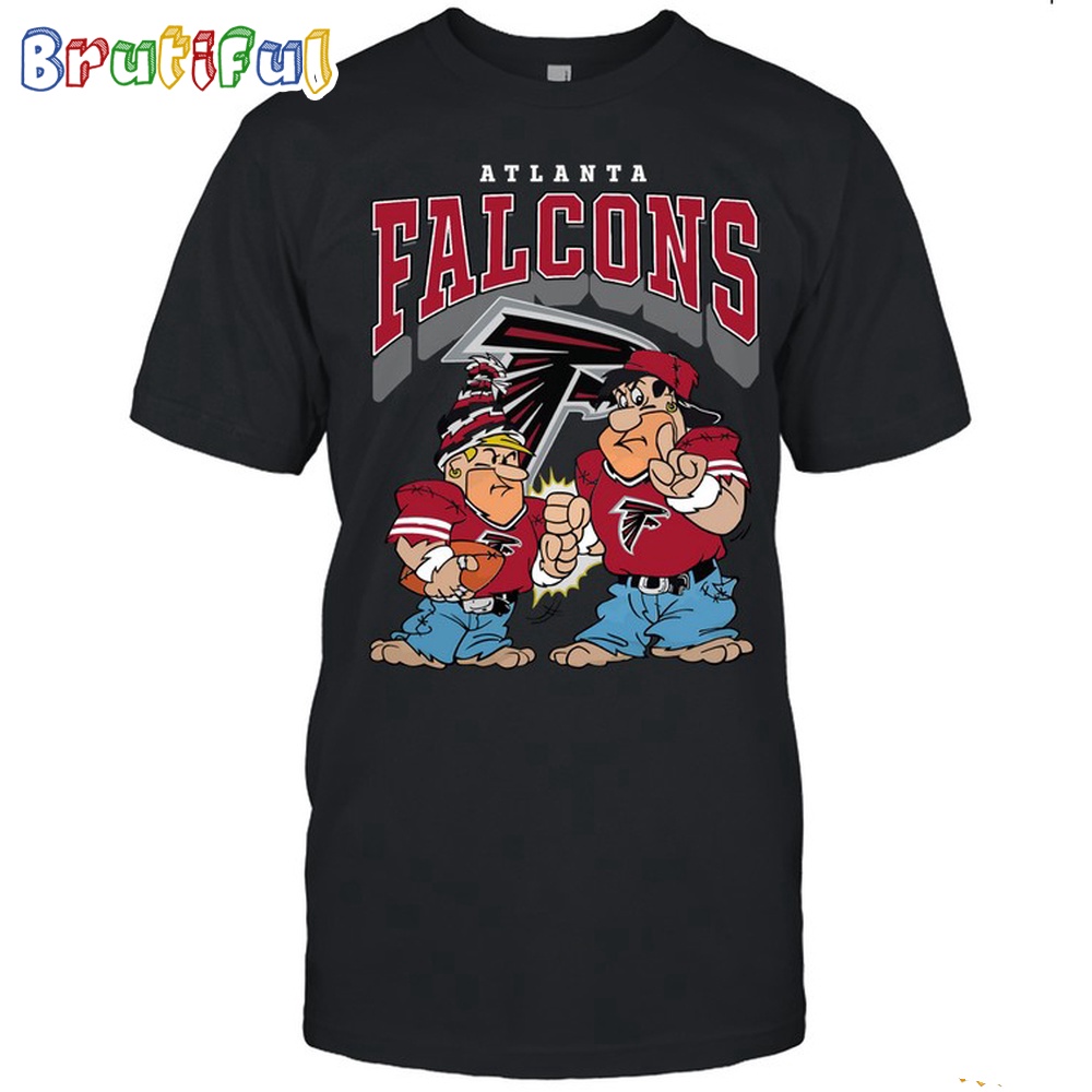 Atlanta Falcons Flintstones Football T Shirt NFL Football Flintstones Shirt