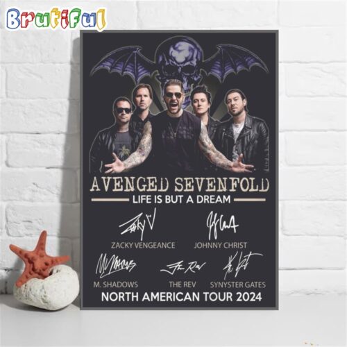 Avenged Sevenfold Life But A Dream North American Tour 2024 Wall Art ...