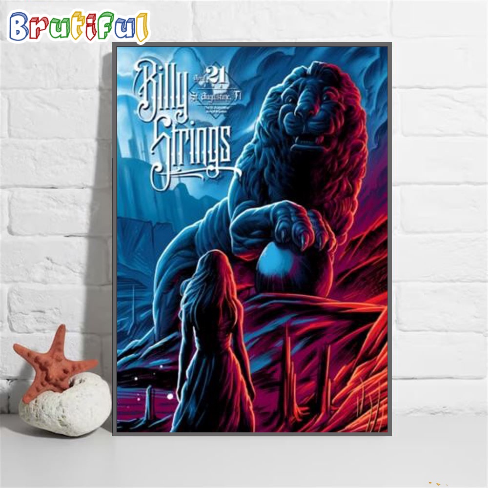 Billy Strings April 2024 Tour The St Augustine Amphitheatre Event Wall Art Poster Canvas