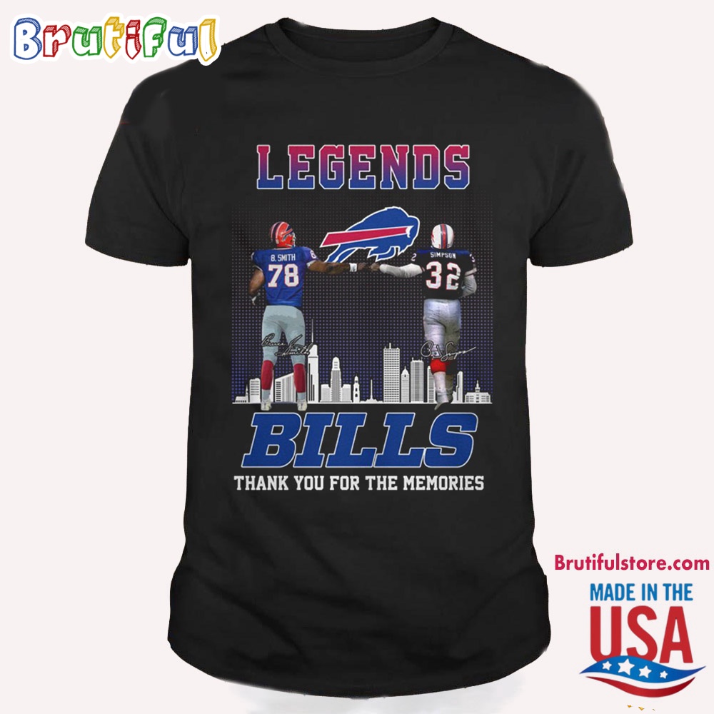Buffalo Bills Legends Thank You For The Memories T Shirt