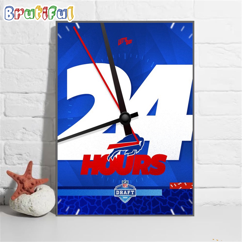 Buffalo Bills Lets To NFL Draft 2024 Wall Art Poster Canvas