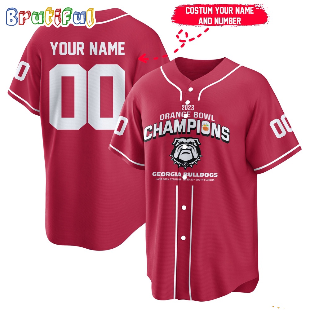 Bulldogs 2023 Orange Bowl Champions Jersey Shirt