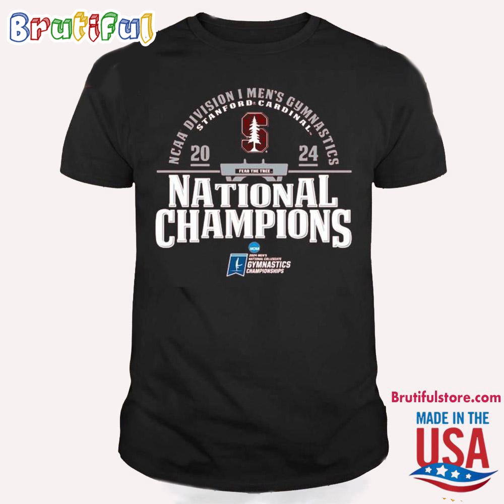 Cardinal Stanford Cardinal 2024 NCAA Men's Football Gymnastics National Champions T Shirt