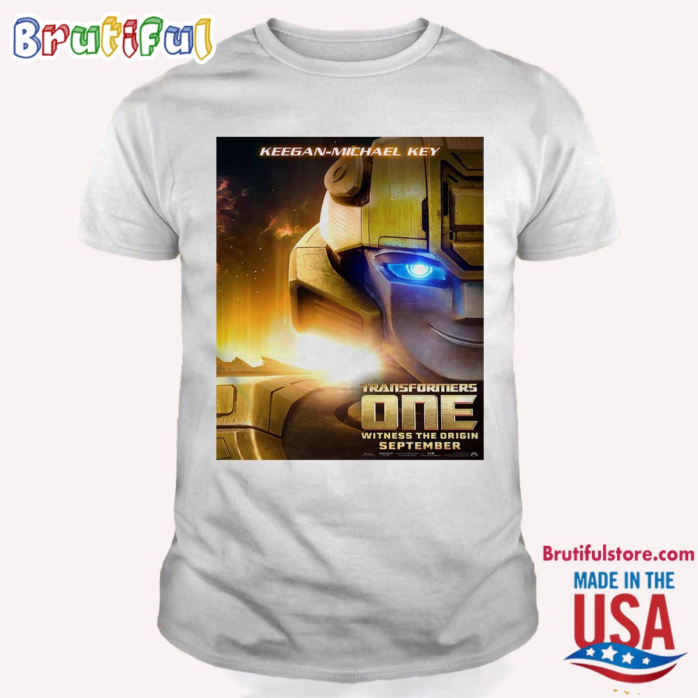 Character Poster Keegan Michael Key As B 127 Bumblebee in Transformers One Witness T Shirt