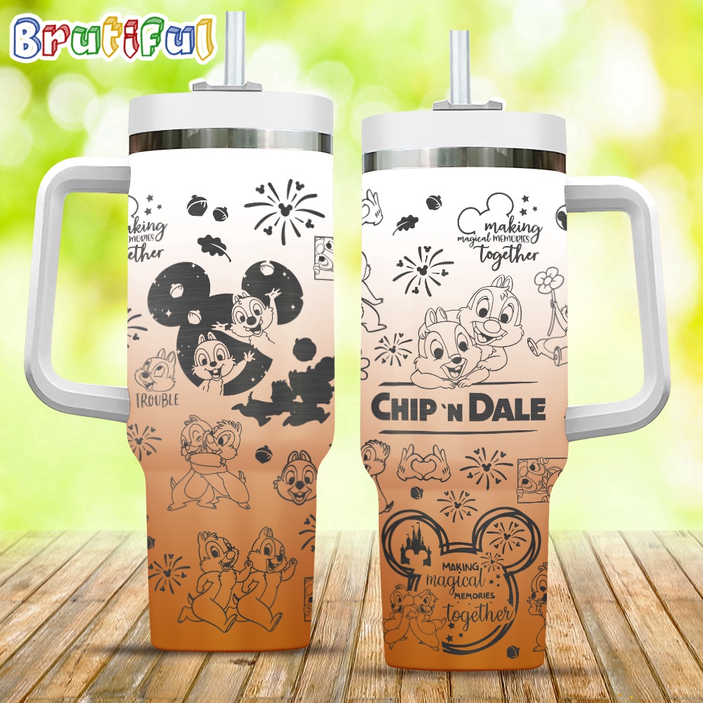 Chipn Dale Making Magical Memories Together Stanley Tumbler 40oz Disney Stanley Tumbler